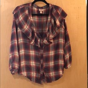 Flannel long sleeve shirt